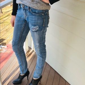 Maurices Sequin Ripped Jeans